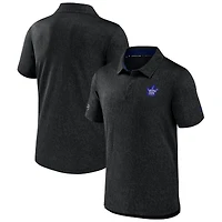 Men's Fanatics  Black Toronto Maple Leafs Jacquard Polo