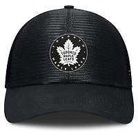 Men's Fanatics Black Toronto Maple Leafs Sin Bin Mesh Adjustable Hat