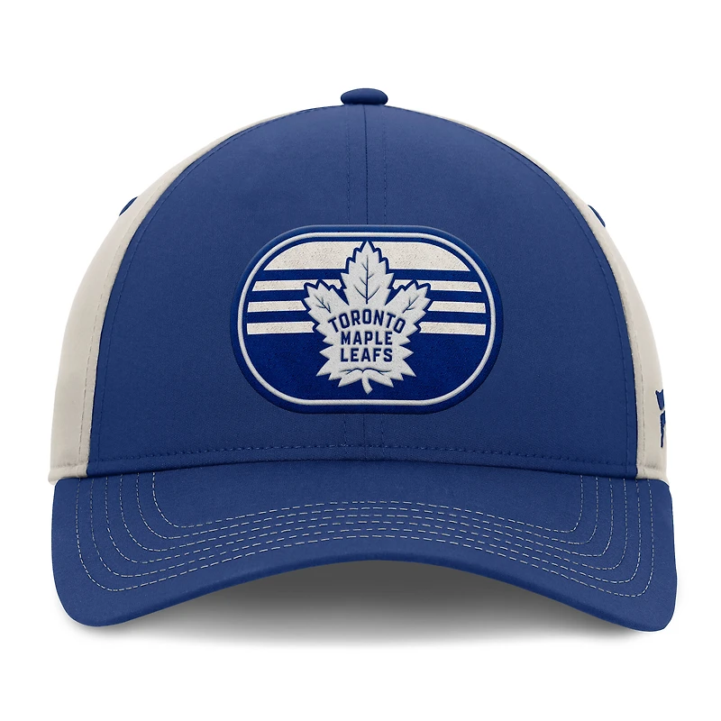 Men's  Fanatics  Blue/Gray Toronto Maple Leafs 2025 Stanley Cup Playoffs Locker Room Core Structured Adjustable Hat
