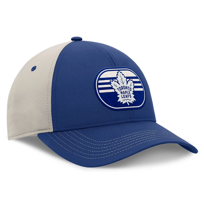 Men's  Fanatics  Blue/Gray Toronto Maple Leafs 2025 Stanley Cup Playoffs Locker Room Core Structured Adjustable Hat