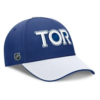 Casquette Flex authentique Pro Rink Team Code des Maple Leafs de Toronto pour homme, bleu/blanc