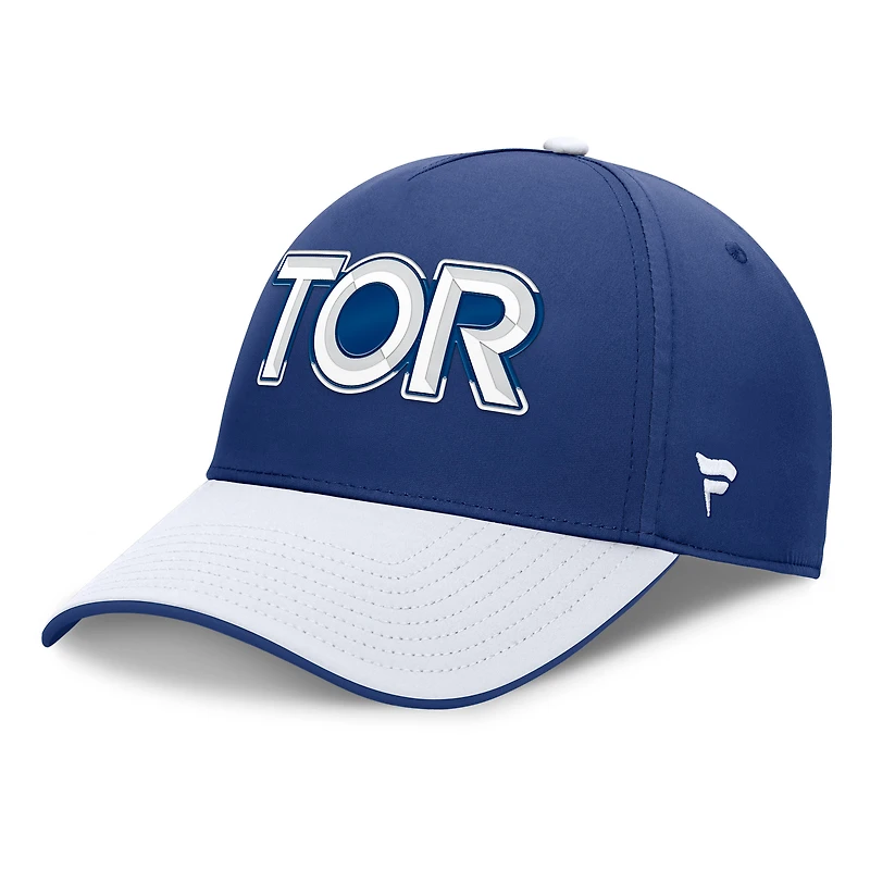 Casquette Flex authentique Pro Rink Team Code des Maple Leafs de Toronto pour homme, bleu/blanc