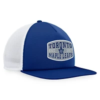Men's Fanatics Blue/White Toronto Maple Leafs Foam Front Patch Trucker Snapback Hat