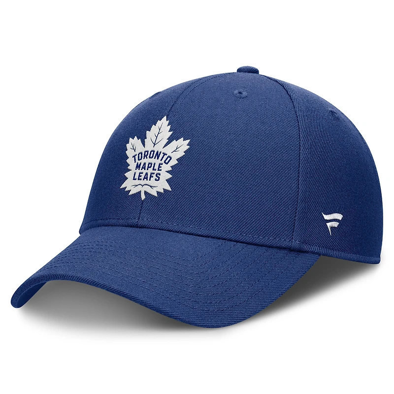Casquette ajustable structurée Fanatics bleue pour homme des Maple Leafs de Toronto, séries éliminatoires de la Coupe Stanley 2025