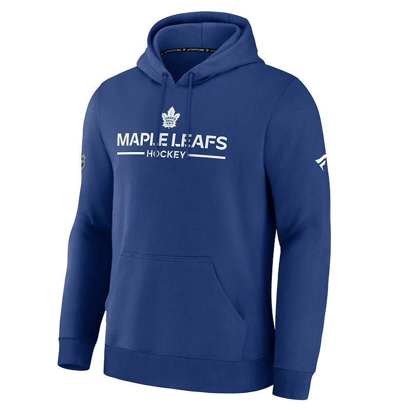 Men's Fanatics Blue Toronto Maple Leafs Authentic Pro Primary Hoodie
