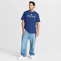 T-shirt Fanatics bleu authentique pour homme des Maple Leafs de Toronto