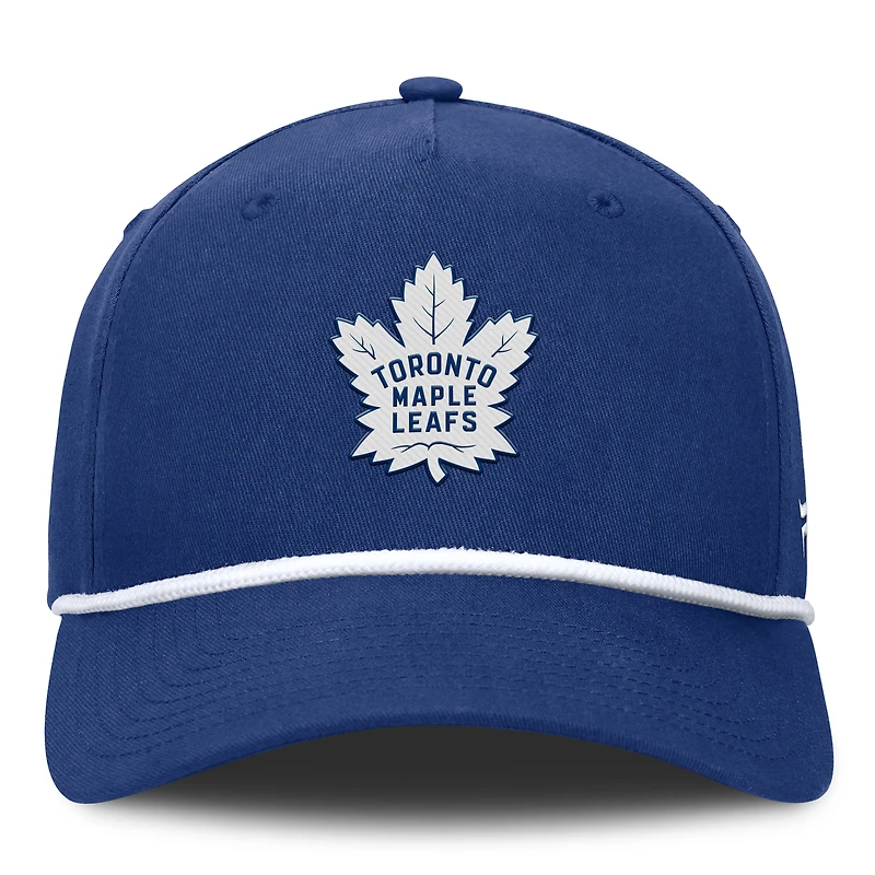 Casquette ajustable en forme de A authentique Pro Rink des Maple Leafs de Toronto Fanatics pour homme, bleue