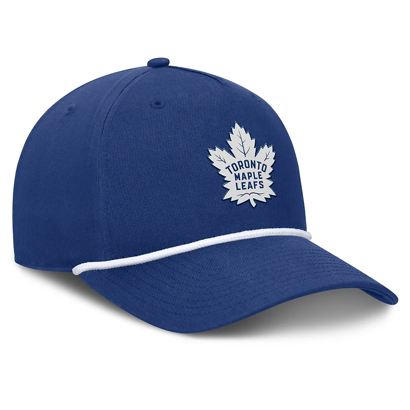Casquette ajustable en forme de A authentique Pro Rink des Maple Leafs de Toronto Fanatics pour homme, bleue