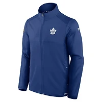 Veste polaire entièrement zippée Fanatics Blue Toronto Maple Leafs Authentic Pro Rink pour homme
