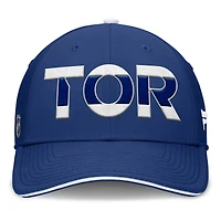 Casquette Fanatics bleue authentique Pro Rink Flex des Maple Leafs de Toronto pour homme