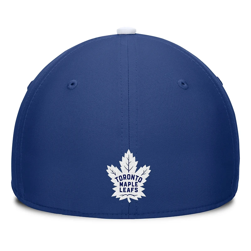 Casquette Fanatics bleue authentique Pro Rink Flex des Maple Leafs de Toronto pour homme