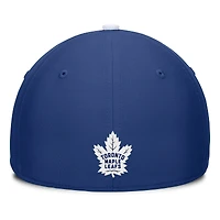 Casquette Fanatics bleue authentique Pro Rink Flex des Maple Leafs de Toronto pour homme