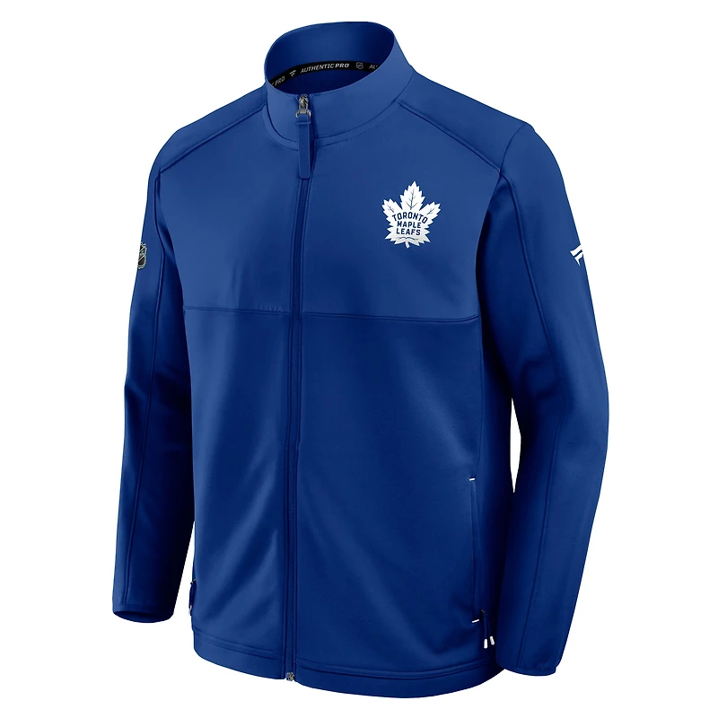 Veste zippée intégrale Pro Rink authentique bleue Fanatics des Maple Leafs de Toronto pour homme