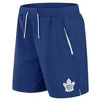 Short de performance authentique Pro Rink bleu Fanatics pour homme des Maple Leafs Toronto