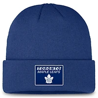 Men's Fanatics Blue Toronto Maple Leafs Authentic Pro Rink Prime Cuffed Knit Hat