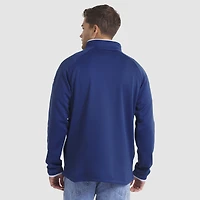 Men's Fanatics Blue Toronto Maple Leafs Authentic Pro Rink Raglan Quarter-Zip Pullover