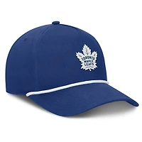 Casquette ajustable en forme de A authentique Pro Rink Roper des Maple Leafs de Toronto Fanatics pour homme, bleue