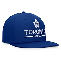 Men's Fanatics Blue Toronto Maple Leafs Authentic Pro Rink Snapback Hat