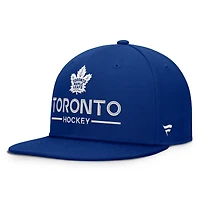Casquette Snapback authentique Pro Rink des Maple Leafs de Toronto pour homme, bleu fanatiques