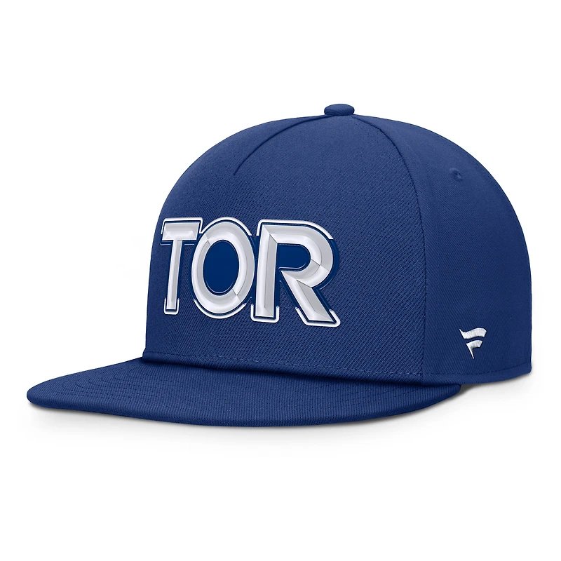 Casquette snapback authentique Pro Rink Team Code des Maple Leafs de Toronto pour homme, bleu fanatiques