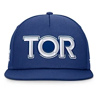 Men's Fanatics Blue Toronto Maple Leafs Authentic Pro Rink Team Code Snapback Hat