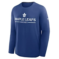 T-shirt à manches longues authentique Pro Rink Tech bleu Fanatics des Maple Leafs de Toronto pour homme