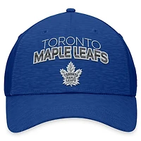 Casquette Flex authentique Pro Road Stack pour homme Fanatics Blue Toronto Maple Leafs