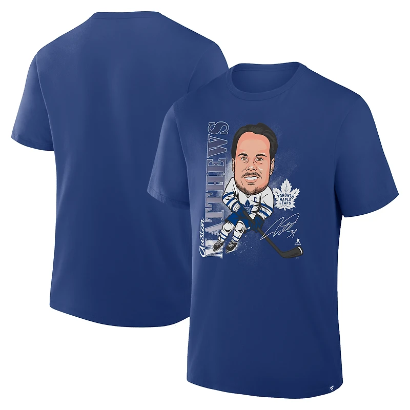 Men's Fanatics Blue Toronto Maple Leafs Caricature Player T-Shirt