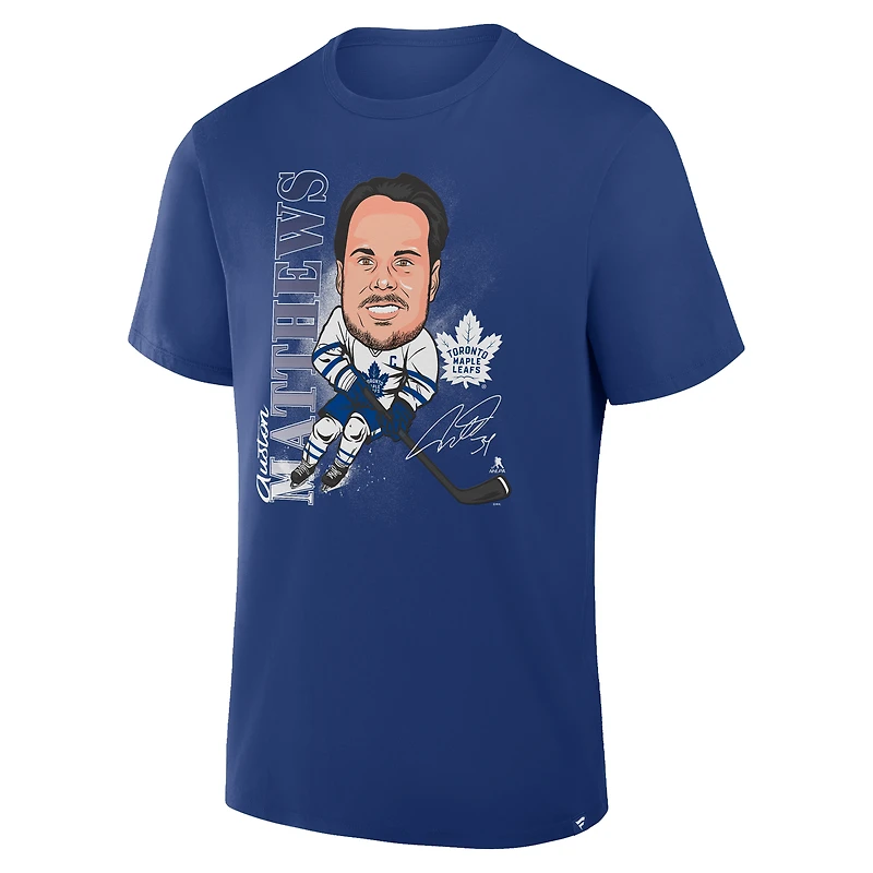 Men's Fanatics Blue Toronto Maple Leafs Caricature Player T-Shirt