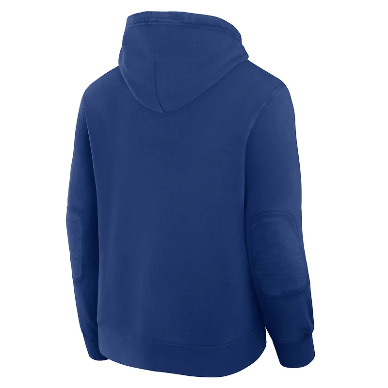 Men's Fanatics Blue Toronto Maple Leafs Decades Collection Tradition Fleece Pullover Hoodie