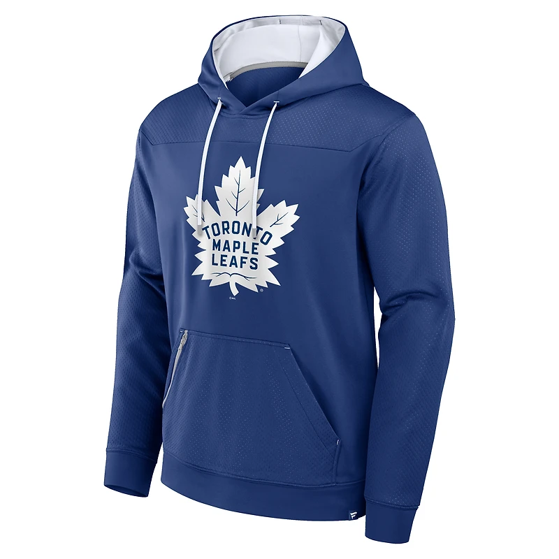 Men's Fanatics  Blue Toronto Maple Leafs Defender Pullover Hoodie