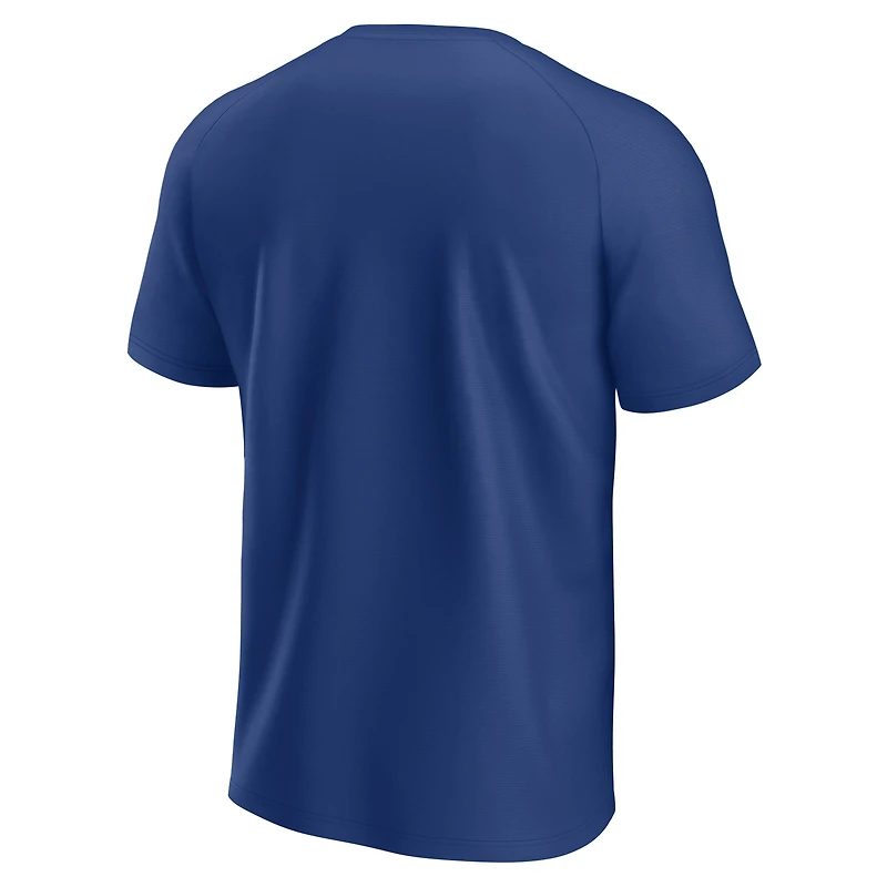 Men's Fanatics Blue Toronto Maple Leafs Established Raglan T-Shirt