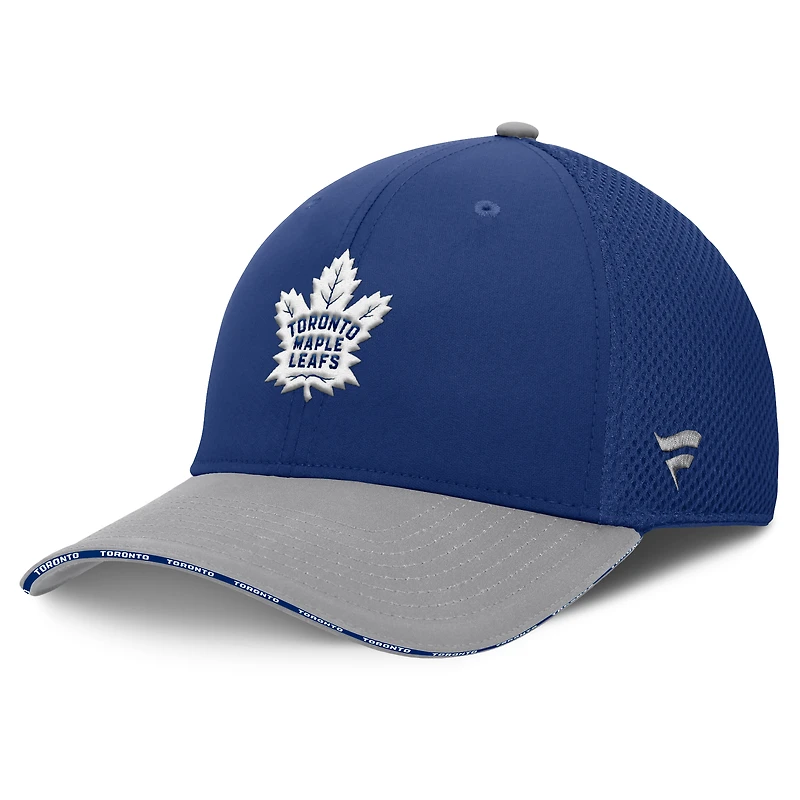 Casquette Fanatics bleue pour homme des Maple Leafs de Toronto Fundamentals Span Flex