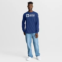 T-shirt à manches longues Fanatics Blue Toronto Maple Leafs Goal Crease Legacy pour homme