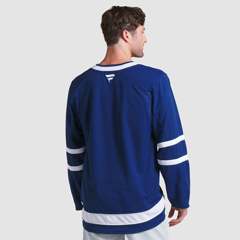 Maillot Fanatics bleu de qualité supérieure pour homme des Maple Leafs Toronto