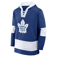 Sweat à capuche en polaire bleu fanatiques pour hommes des Maple Leafs de Toronto Inside Line