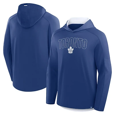 T-shirt à capuche manches longues Fanatics Blue Toronto Maple Leafs Penalty Shot pour homme