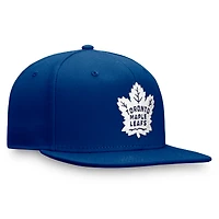 Casquette snapback bleue Fanatics pour homme avec logo principal des Maple Leafs de Toronto