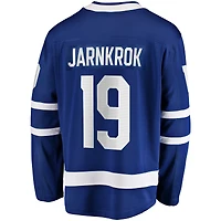 Maillot domicile bleu des Maple Leafs de Toronto, modèle Calle Jarnkrok, pour homme (Fanatics).