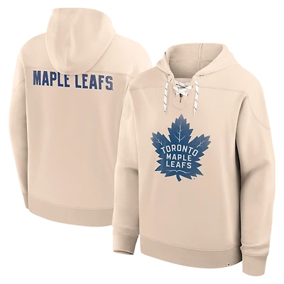 Men's Fanatics Cream Toronto Maple Leafs Vintage Hoodie