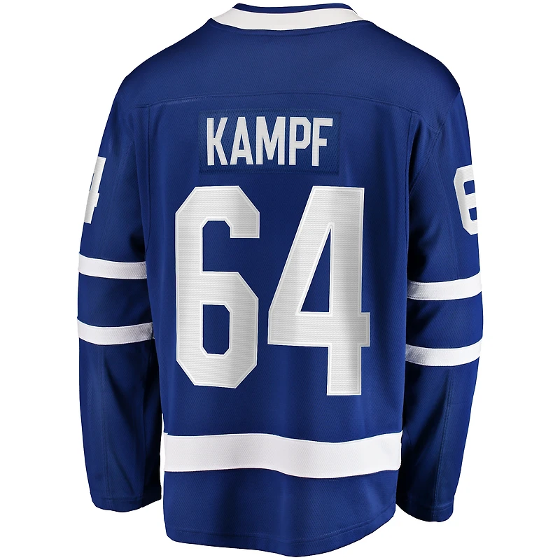 Men's Fanatics David Kampf Blue Toronto Maple Leafs Home Premier Breakaway Player Jersey