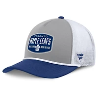 Men's Fanatics Gray/Blue Toronto Maple Leafs A-Frame Adjustable Hat