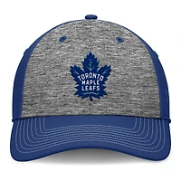 Casquette Fanatics grise/bleue pour homme Toronto Maple Leafs Fundamental Top Shelf 2-Tone Flex