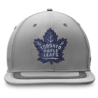 Casquette authentique Pro Home Ice grise pour homme Fanatics Maple Leafs de Toronto