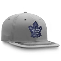Men's Fanatics Gray Toronto Maple Leafs Authentic Pro Home Ice Snapback Hat