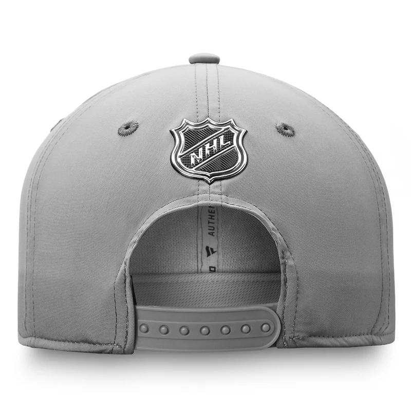 Men's Fanatics Gray Toronto Maple Leafs Authentic Pro Home Ice Snapback Hat