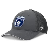 Men's Fanatics Gray Toronto Maple Leafs Authentic Pro Home Ice Trucker Adjustable Hat