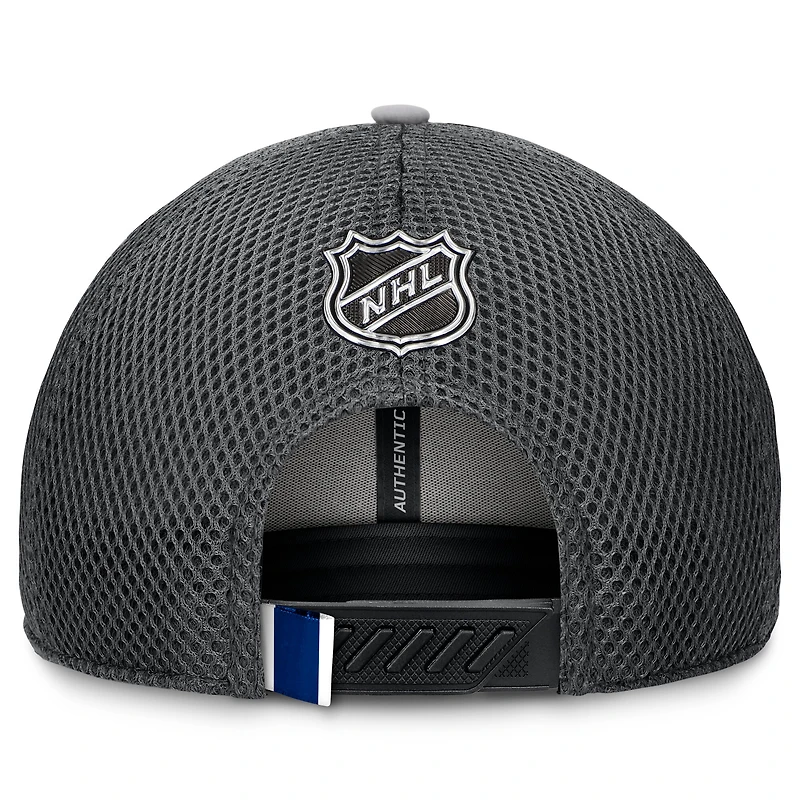 Men's Fanatics Gray Toronto Maple Leafs Authentic Pro Home Ice Trucker Adjustable Hat