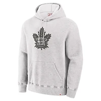 Men's Fanatics Gray Toronto Maple Leafs Made Canada Fleece Pullover Hoodie