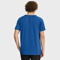 T-shirt raglan authentique Pro Rink Fanatics bleu chiné pour homme des Maple Leafs de Toronto